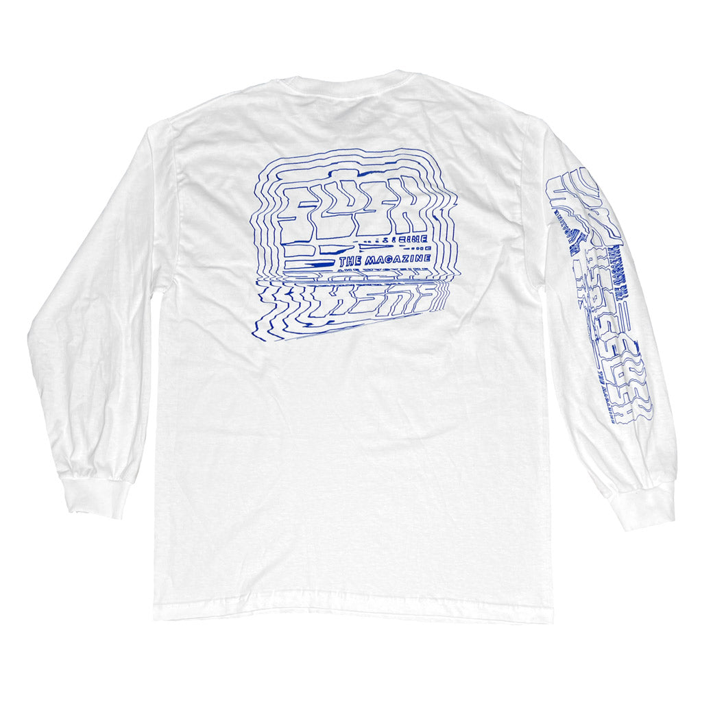 SLUSH "DISTORTION" LONGSLEEVE T-SHIRT - WHITE